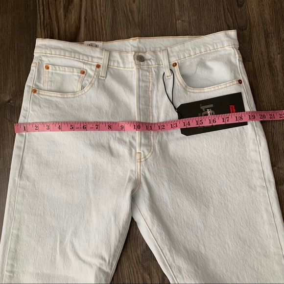 Levi's NEW 501 High Waist Skinny Light Wash Raw Hem Jeans - Picture 11 of 16